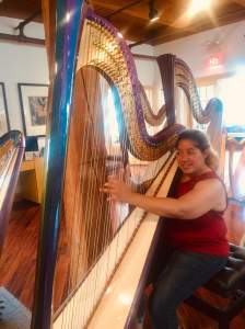 Hug a harp